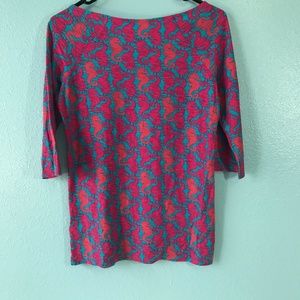 Lilly Pulitzer Tops - Lilly Pulitzer Sea horse Cotton top Lilly Pulitzer Tops - Lilly Pulitzer Sea horse Cotton top